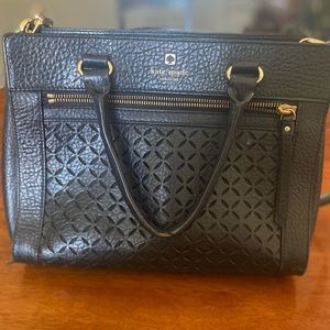 Black Leather Kate Spade Purse. Medium size.